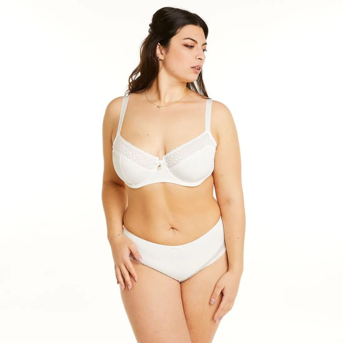 Soutien-gorge à armatures grand maintien ivoire Palanquin blanc