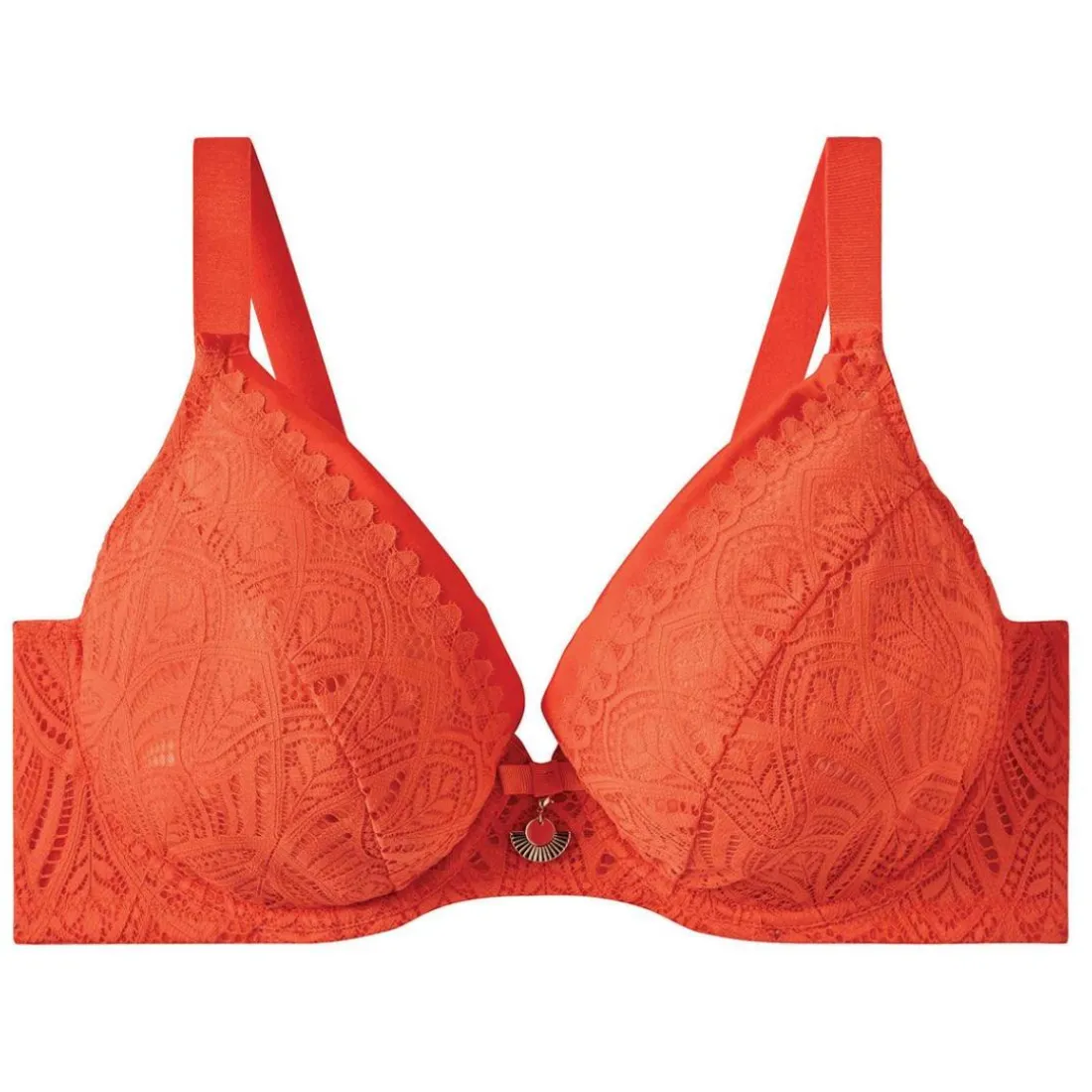 Soutien-gorge à armatures grand maintien orange Sarong