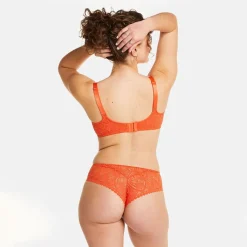 Soutien-gorge à armatures grand maintien orange Sarong