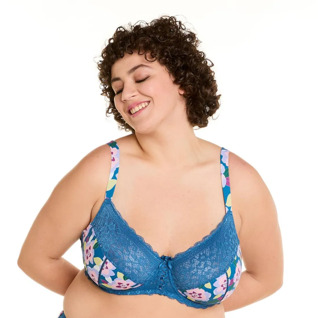 Soutien-gorge à armatures grand maintien multico indigo Emma multicolore