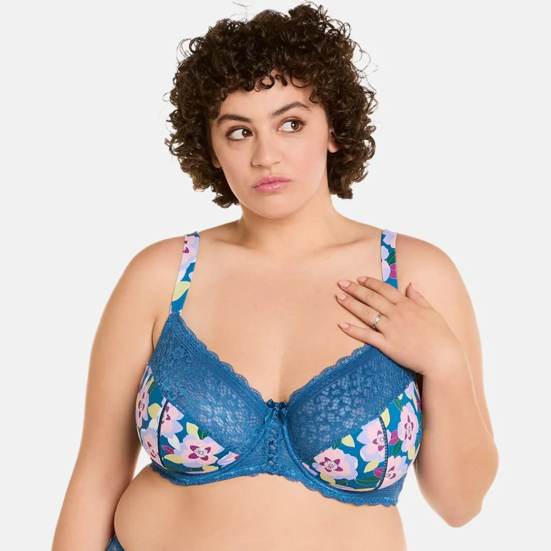 Soutien-gorge à armatures grand maintien multico indigo Emma multicolore