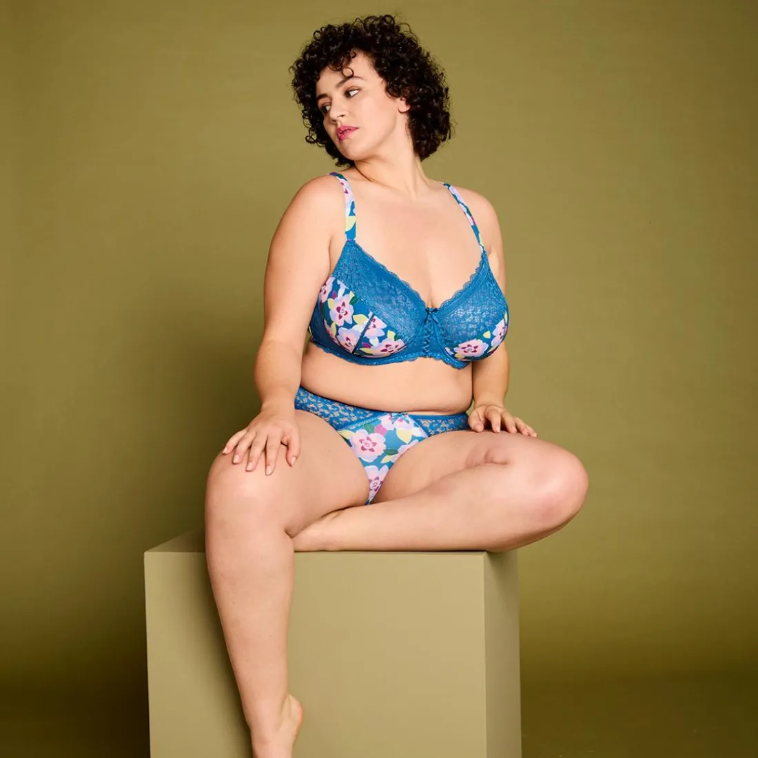 Soutien-gorge à armatures grand maintien multico indigo Emma multicolore