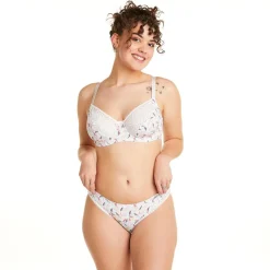 Soutien-gorge à armatures grand maintien multico blanc Entracte multicolore