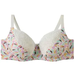 Soutien-gorge à armatures grand maintien multico blanc Entracte multicolore