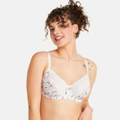 Soutien-gorge à armatures grand maintien multico blanc Entracte multicolore