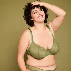 Soutien-gorge à armatures grand maintien kaki Masque vert