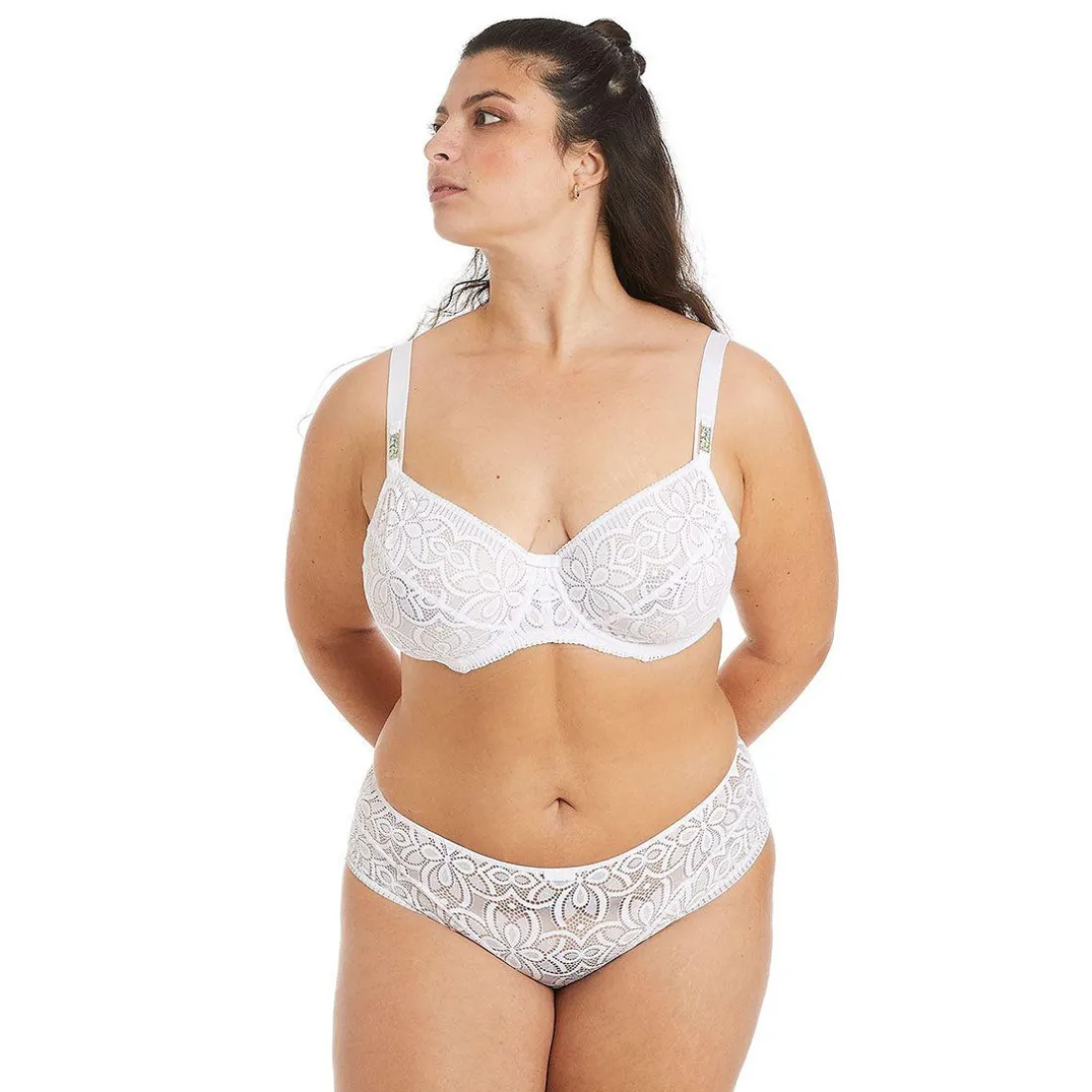 Soutien-gorge à armatures grand maintien blanc Roulotte