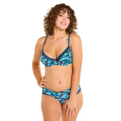 Soutien-gorge à armatures multicolores bleu