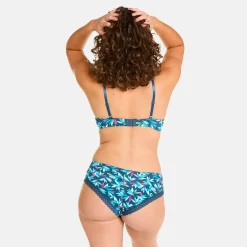 Soutien-gorge à armatures multicolores bleu