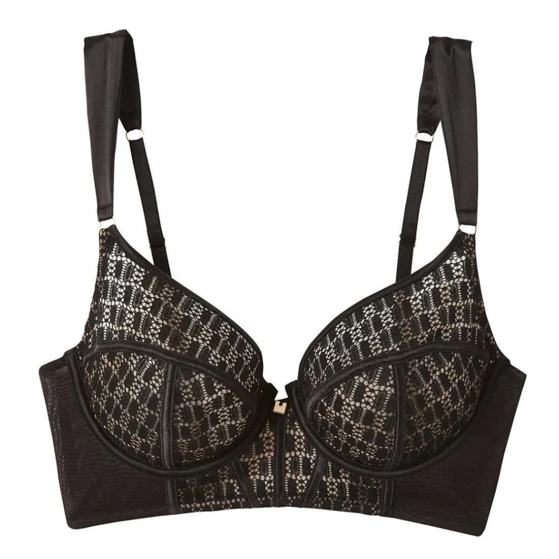 Soutien-gorge à armatures noir Merveilleux