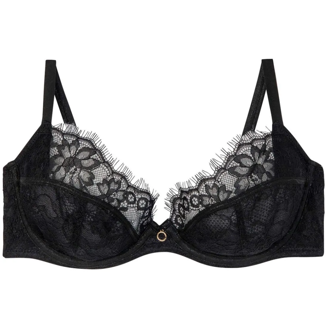 Soutien-gorge à armatures noir Sabbat