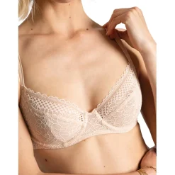 Soutien-gorge à armatures or beige