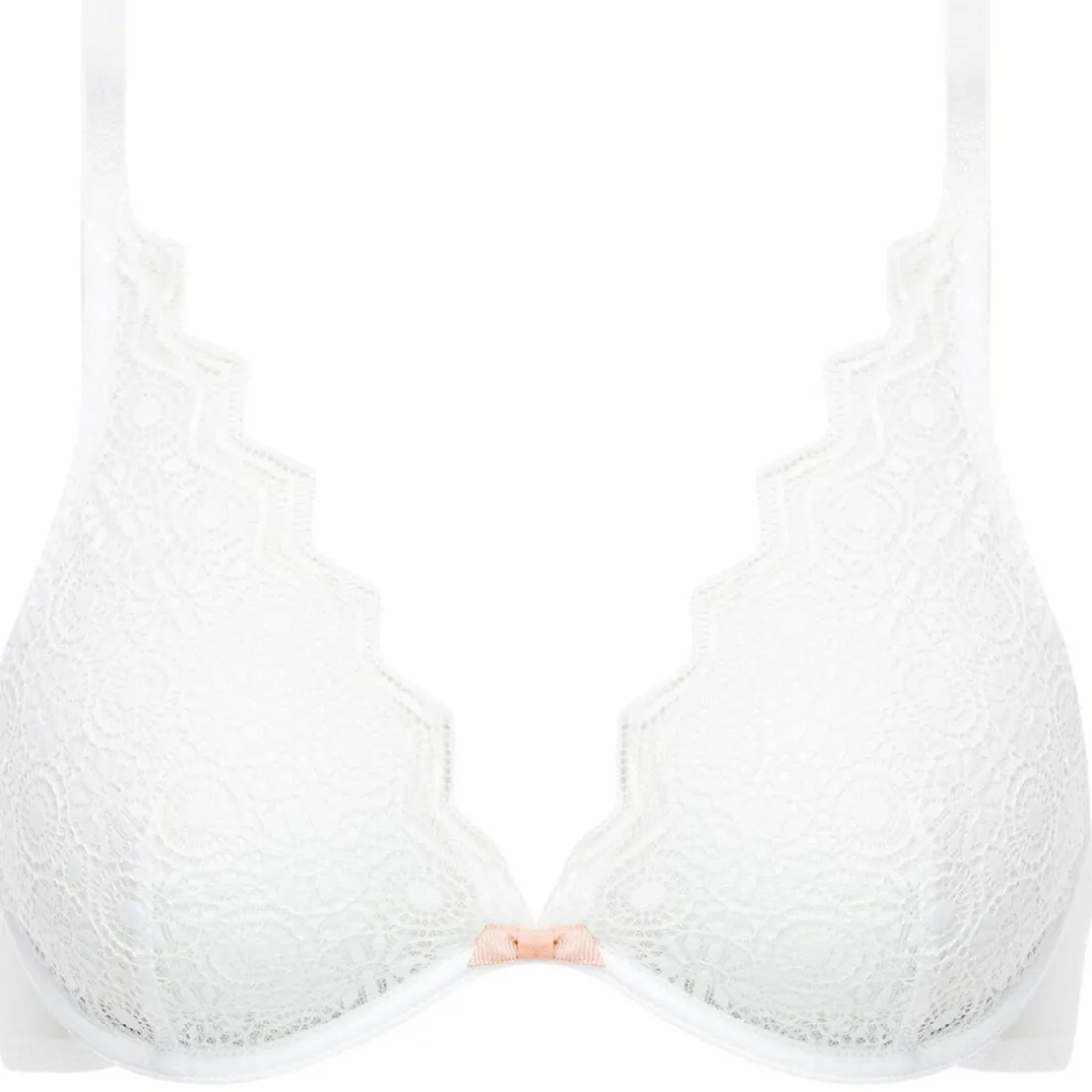 Soutien-gorge à armatures plongeant blanc-Passionata