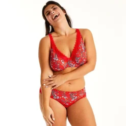 Soutien-gorge à armatures rouge Rouge