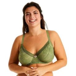 Soutien-gorge à armatures vert Echo