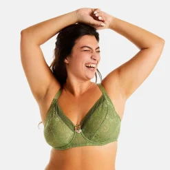 Soutien-gorge à armatures vert Echo