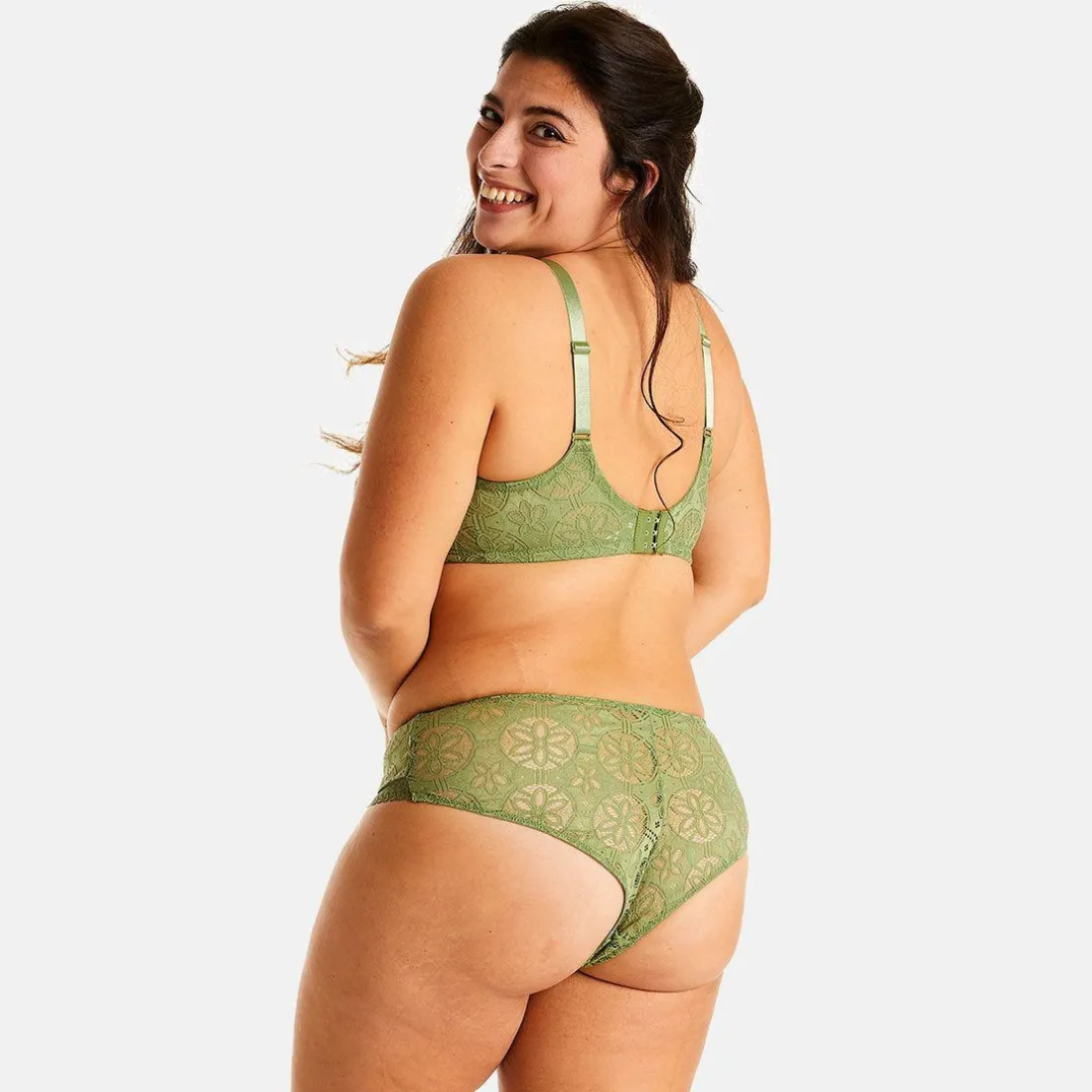 Soutien-gorge à armatures vert Echo
