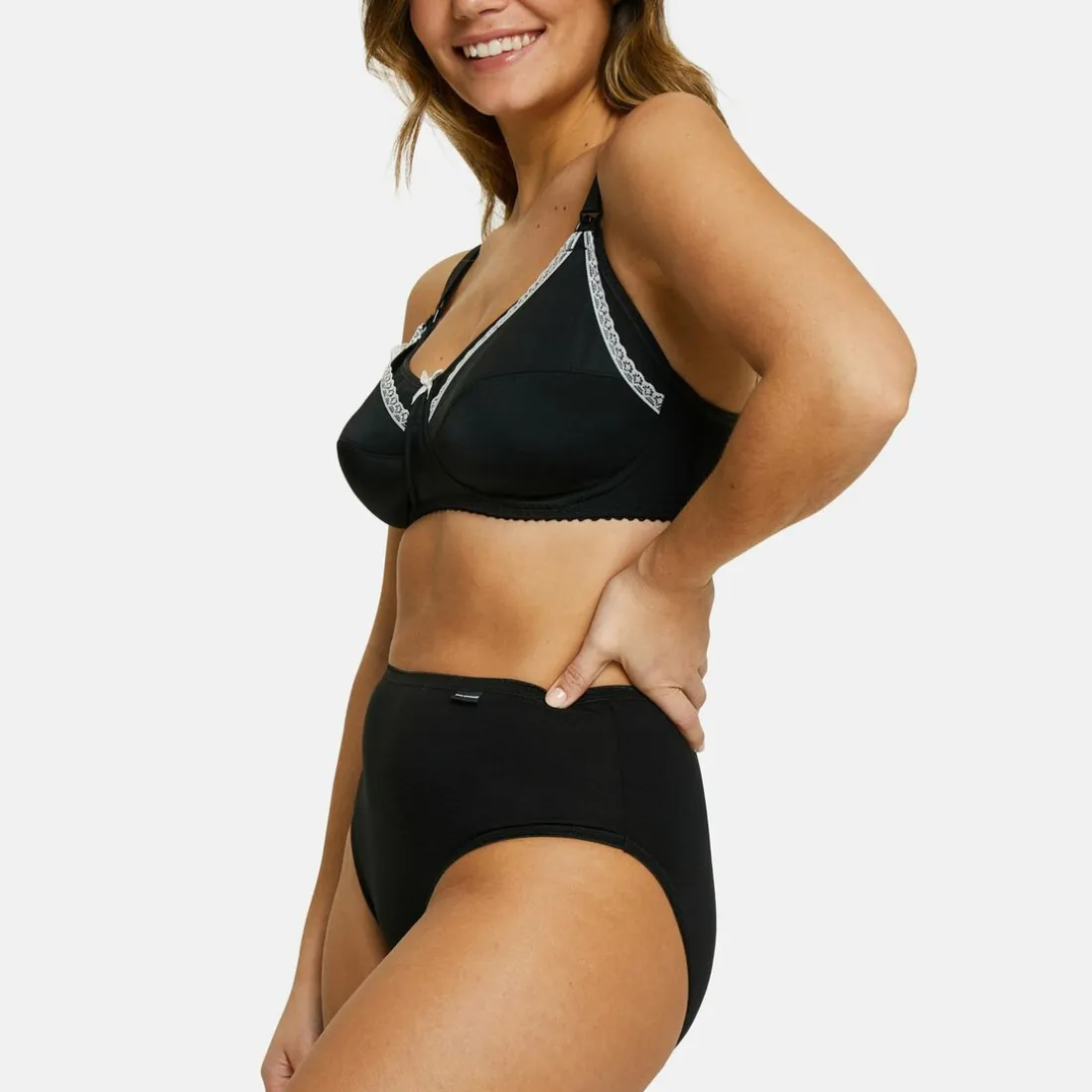 Soutien-gorge allaitement sans armatures noir Sans Complexe Maternité