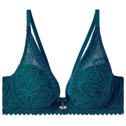 Soutien-gorge ampliforme coque moulée turquoise Sarong bleu