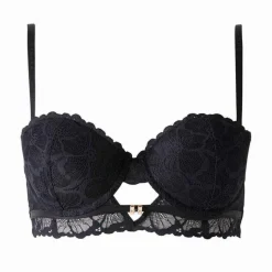 Soutien-gorge ampliforme coque moulée noir Ophélie