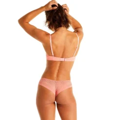 Soutien-gorge ampliforme coque moulée orange Gaufrette
