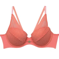 Soutien-gorge ampliforme coque moulée orange Gaufrette