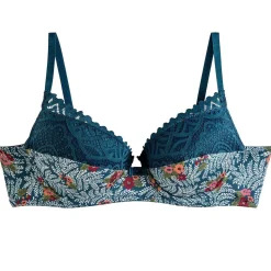 Soutien-gorge ampliforme coque moulée multico bleu Paprika