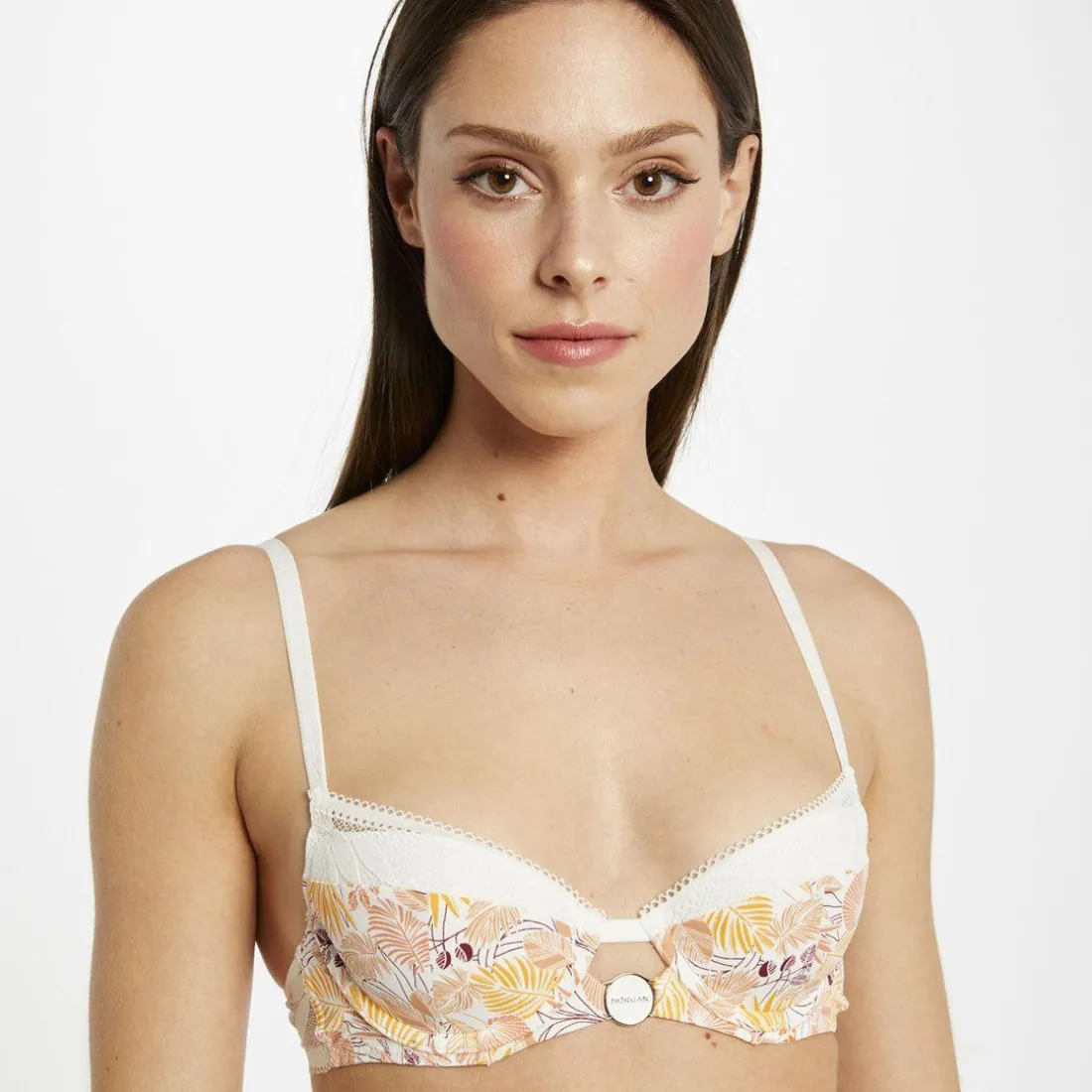 Soutien-gorge ampliforme coque moulée ivoire Anais
