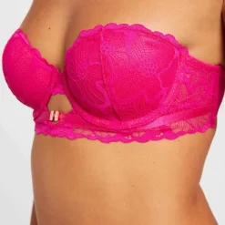Soutien-gorge ampliforme coque moulée rose Ophélie