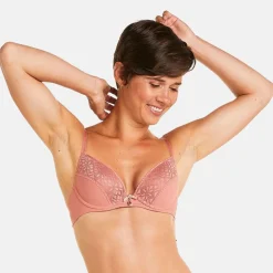 Soutien-gorge ampliforme coque moulée terracotta Palanquin marron