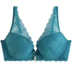 Soutien-gorge ampliforme coque moulée turquoise Index bleu