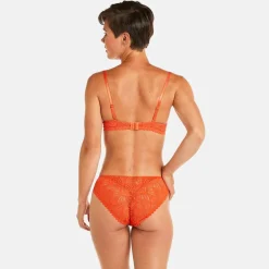 Soutien-gorge ampliforme coque moulée orange Sarong