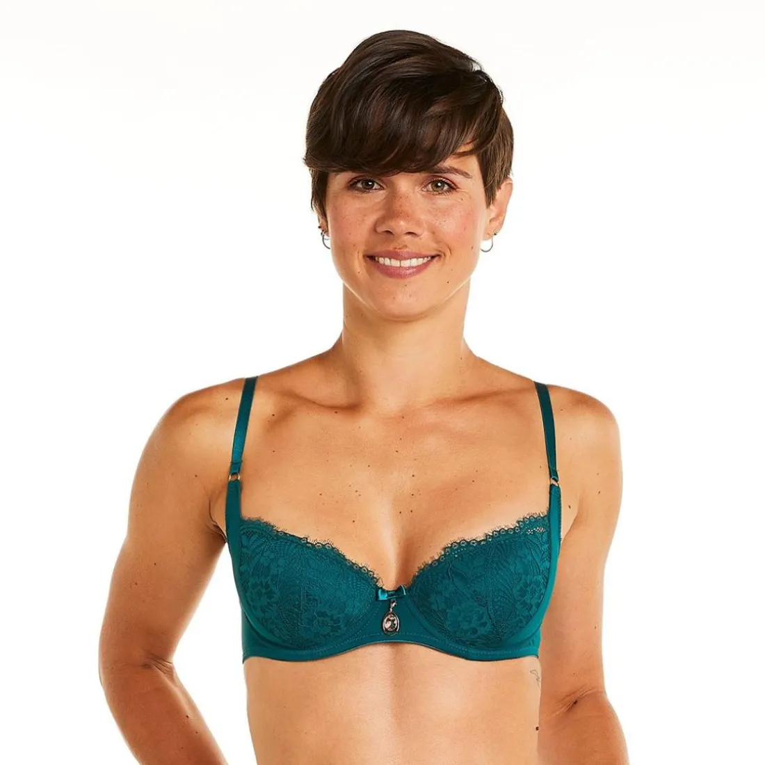 Soutien-gorge ampliforme coque moulée vert Impériale