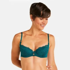 Soutien-gorge ampliforme coque moulée vert Impériale