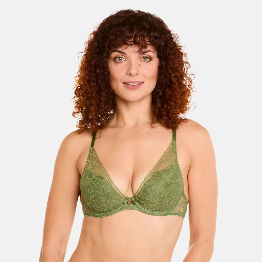 Soutien-gorge ampliforme coque moulée kaki Masque vert
