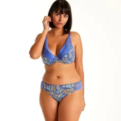Soutien-gorge ampliforme coque moulée bleu Gazette