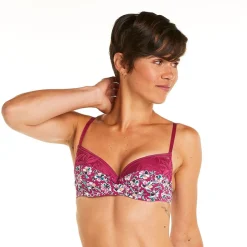 Soutien-gorge ampliforme coque moulée rose Paix