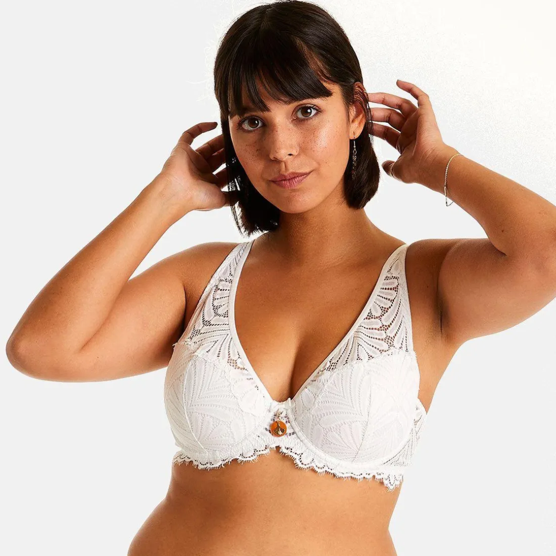 Soutien-gorge ampliforme coque moulée blanc Tsar