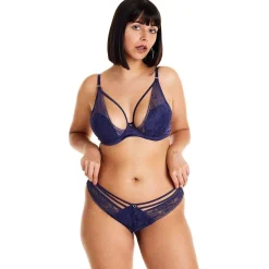 Soutien-gorge ampliforme coque moulée bleu Diabolique