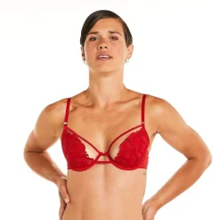 Soutien-gorge ampliforme coque moulée rouge Miracle