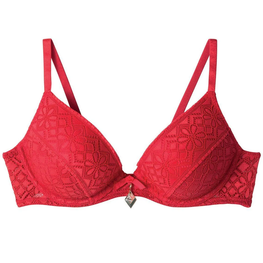 Soutien-gorge ampliforme coque moulée rouge Absinthe