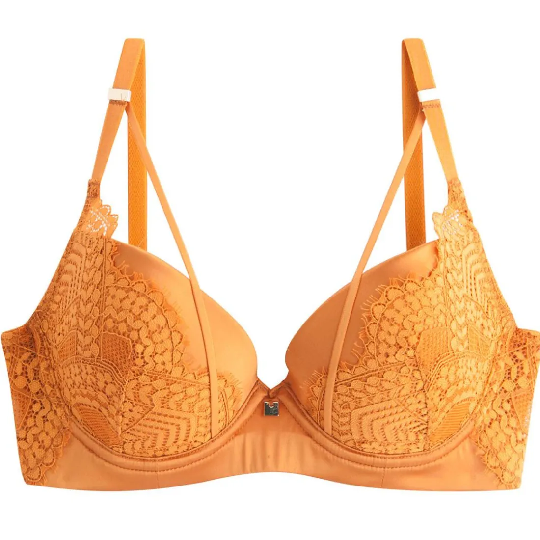 Soutien-gorge ampliforme coque moulée moutarde Effrontée jaune
