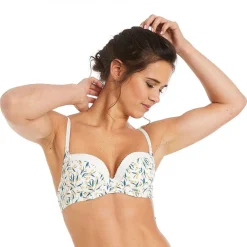 Soutien-gorge ampliforme coque moulée ivoire Ruche blanc