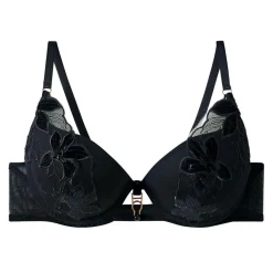 Soutien-gorge ampliforme coque moulée push-up noir Rafale