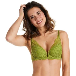 Soutien-gorge ampliforme coque moulée vert Fougère