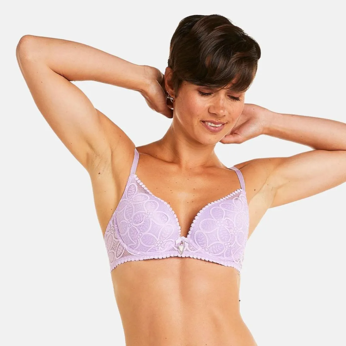 Soutien-gorge ampliforme coque moulée lilas Entracte violet