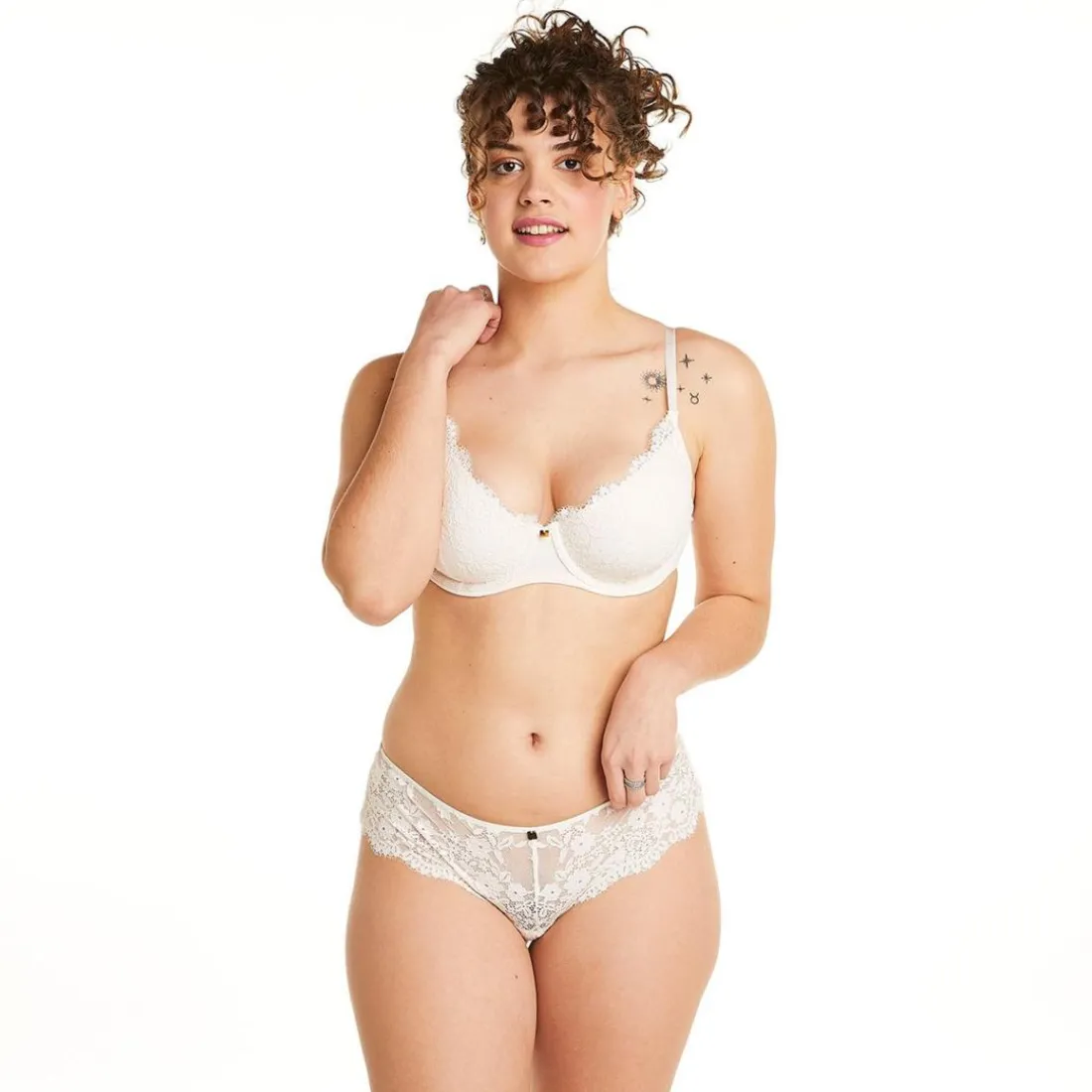 Soutien-gorge ampliforme coque moulée ivoire Gaïa beige