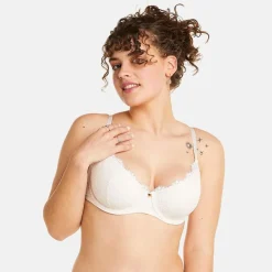 Soutien-gorge ampliforme coque moulée ivoire Gaïa beige