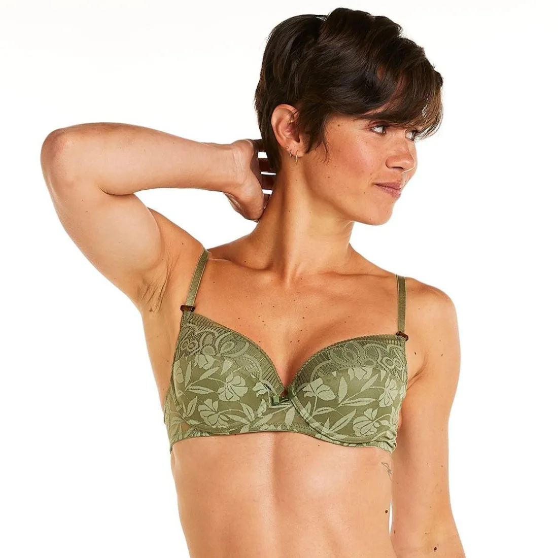 Soutien-gorge ampliforme coque moulée kaki Apologie vert