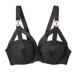 Soutien-gorge ampliforme noir Danger